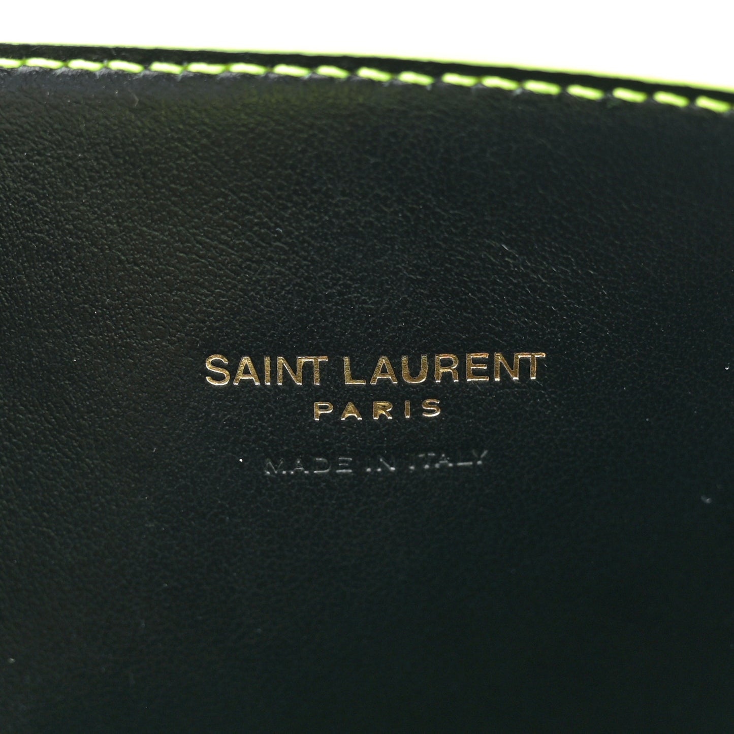 Calfskin Nano Sac De Jour Neon Yellow