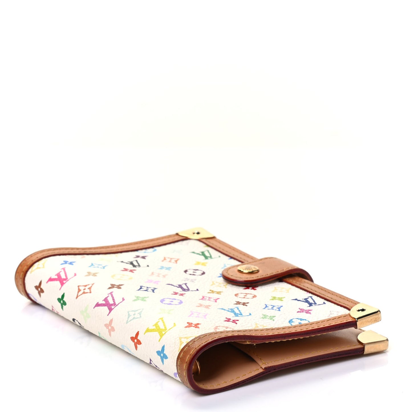 Monogram Multicolor Small Ring Agenda Cover White