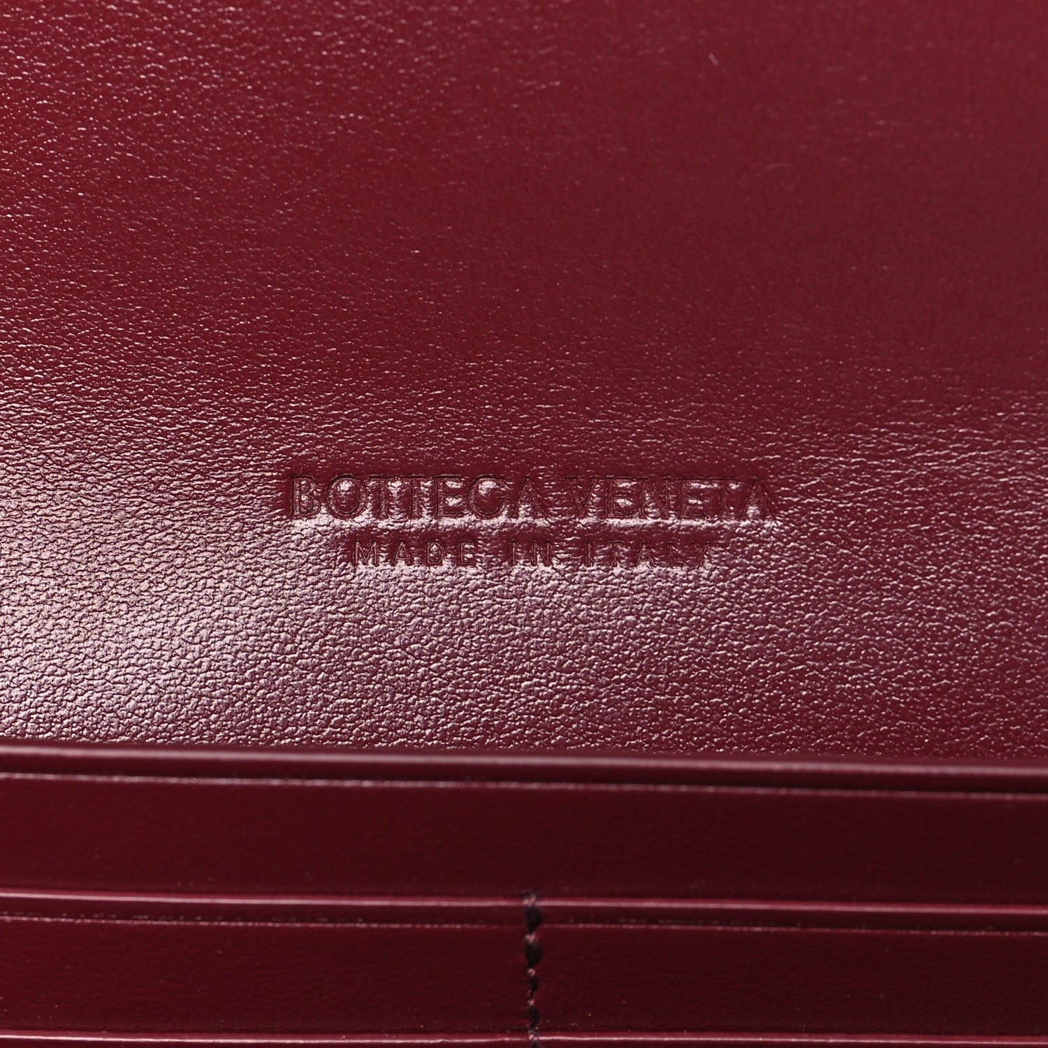 Bottega Veneta Nappa Intrecciato Flap Wallet Bordeaux 6 of 9