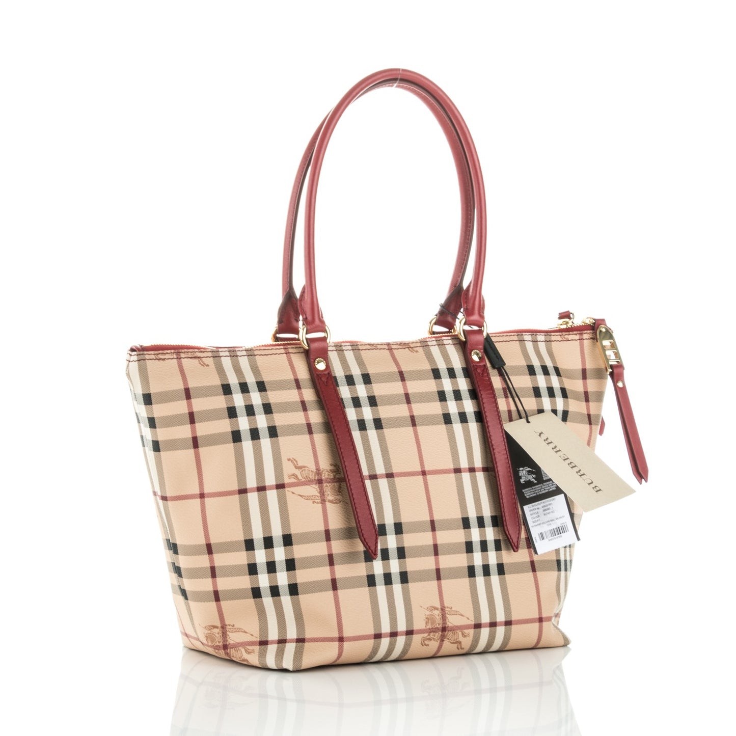 Haymarket Check Small Salisbury Tote Military Red