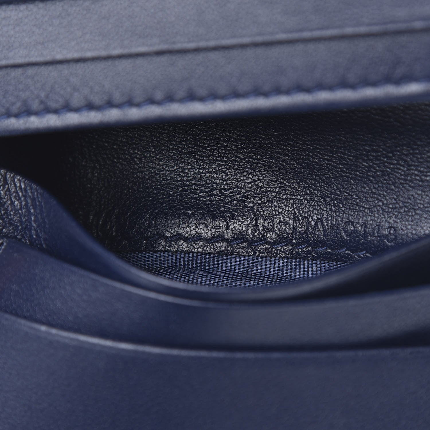 Christian Dior Lambskin Cannage Mini Lady Dior Wallet Navy 7 of 12