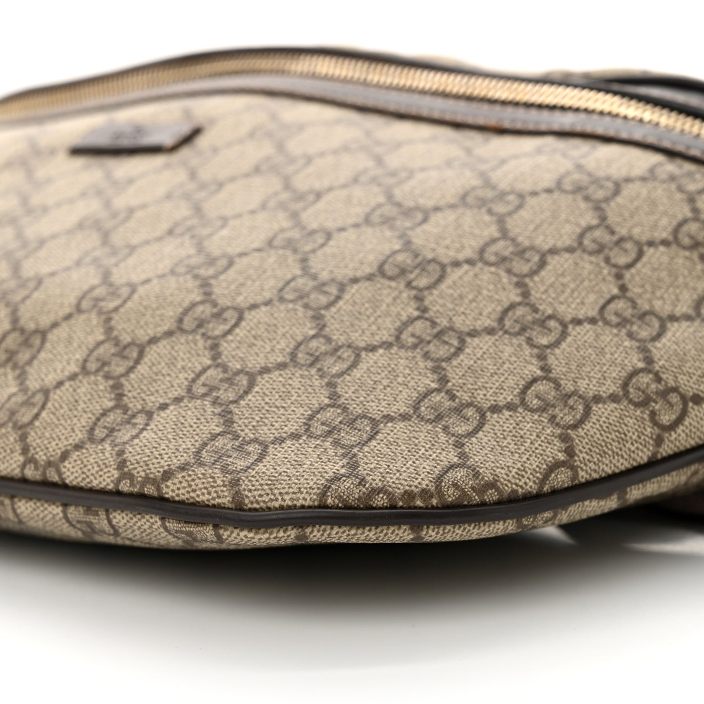 GG Supreme Monogram Belt Bag Dark Brown