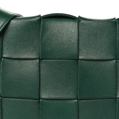 Bottega Veneta Grained Calfskin Maxi Intrecciato Cassette Crossbody Bag Raintree Green 7 of 12