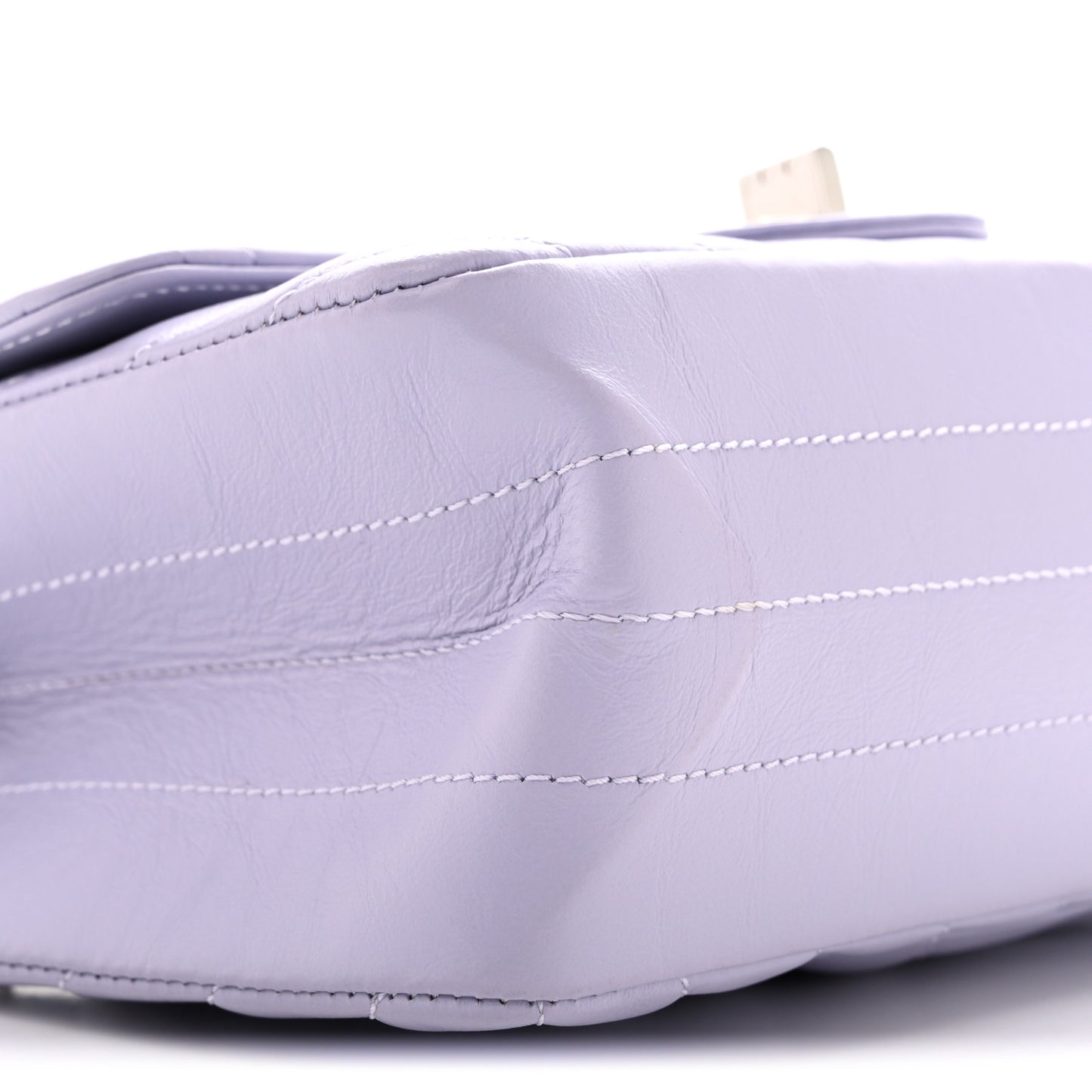 Aged Calfskin Chevron Quilted 2.55 Reissue Mini Flap Light Purple