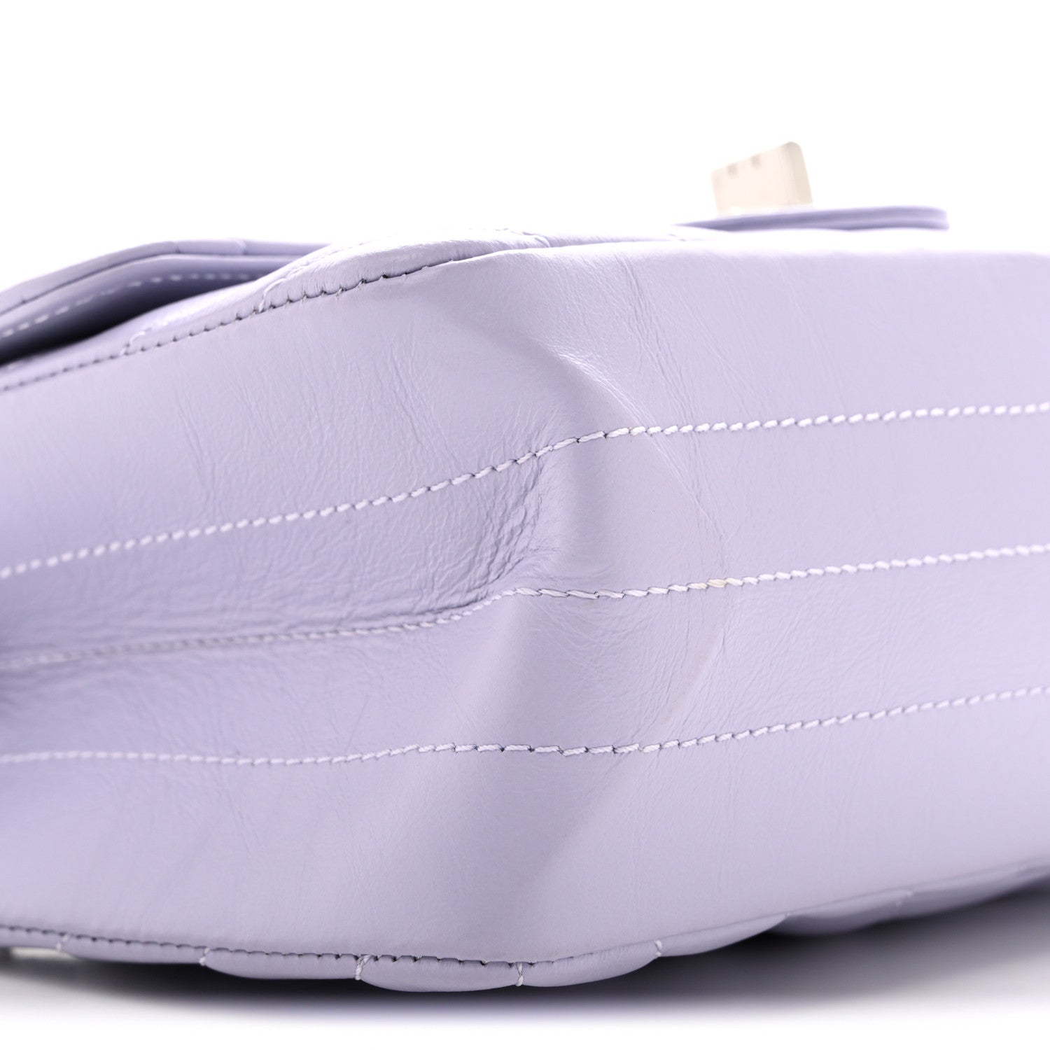 Chanel Aged Calfskin Chevron Quilted 2.55 Reissue Mini Flap Light Purple 8 of 10