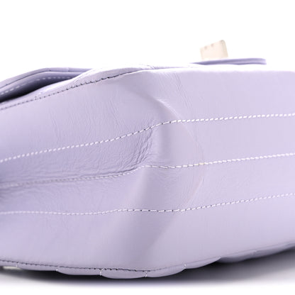 Chanel Aged Calfskin Chevron Quilted 2.55 Reissue Mini Flap Light Purple 8 of 10