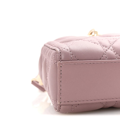 Christian Dior Lambskin Cannage Small Lady D-Joy Peony Pink 8 of 9