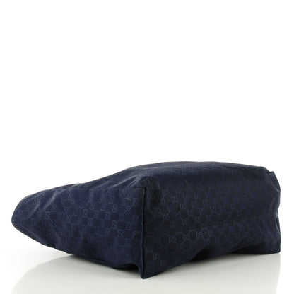 Gucci Nylon Monogram Large Tote Blue 4 of 7