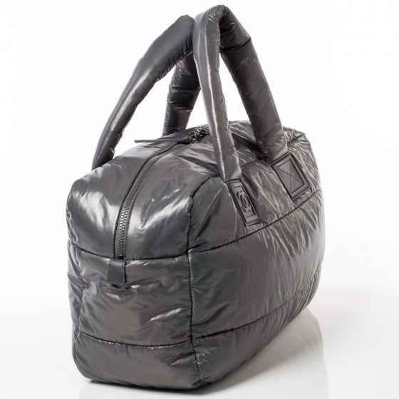 Nylon Coco Cocoon Tote Grey