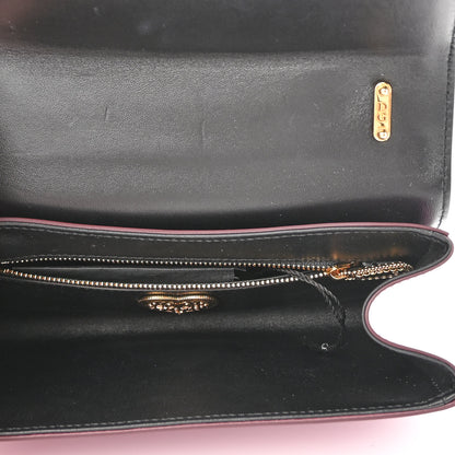 Dolce & Gabbana Metallic Calfskin Medium Devotion Crossbody Bag Wine 4 of 11