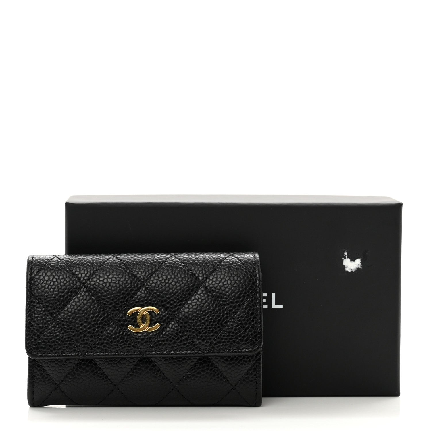 Chanel Caviar Quilted Flap Card Holder Black 9 of 9