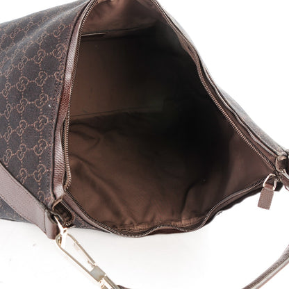 Gucci Denim Monogram Hobo Dark Brown 5 of 7