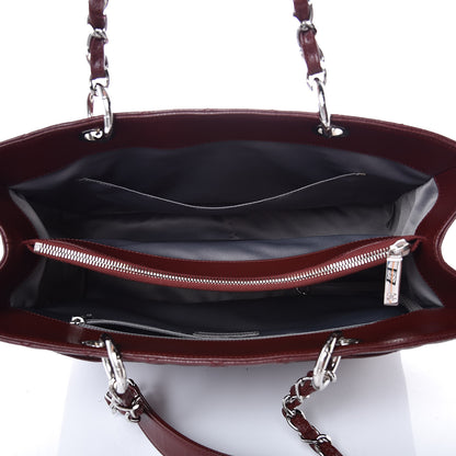 Chanel Caviar Quilted Grand Shopping Tote GST Dark Burgundy 5 of 7