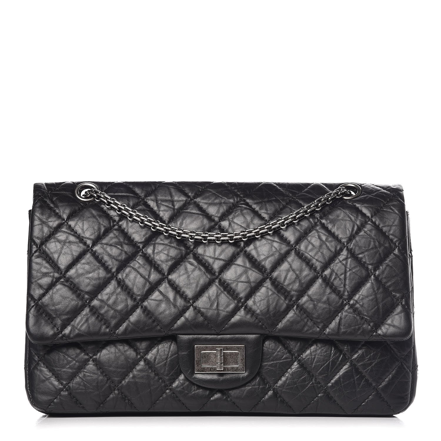 Chanel Aged Calfskin Quilted 2.55 Reissue 227 Flap Black 1 of 11