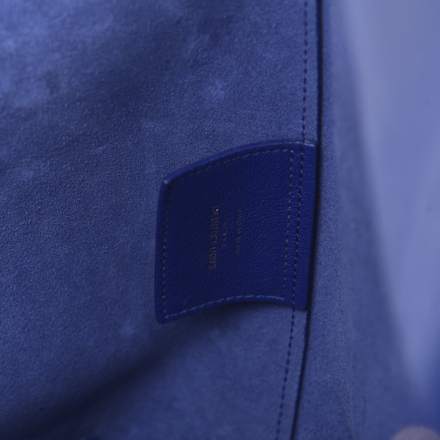 Calfskin Large Shopping Tote Ultramarine