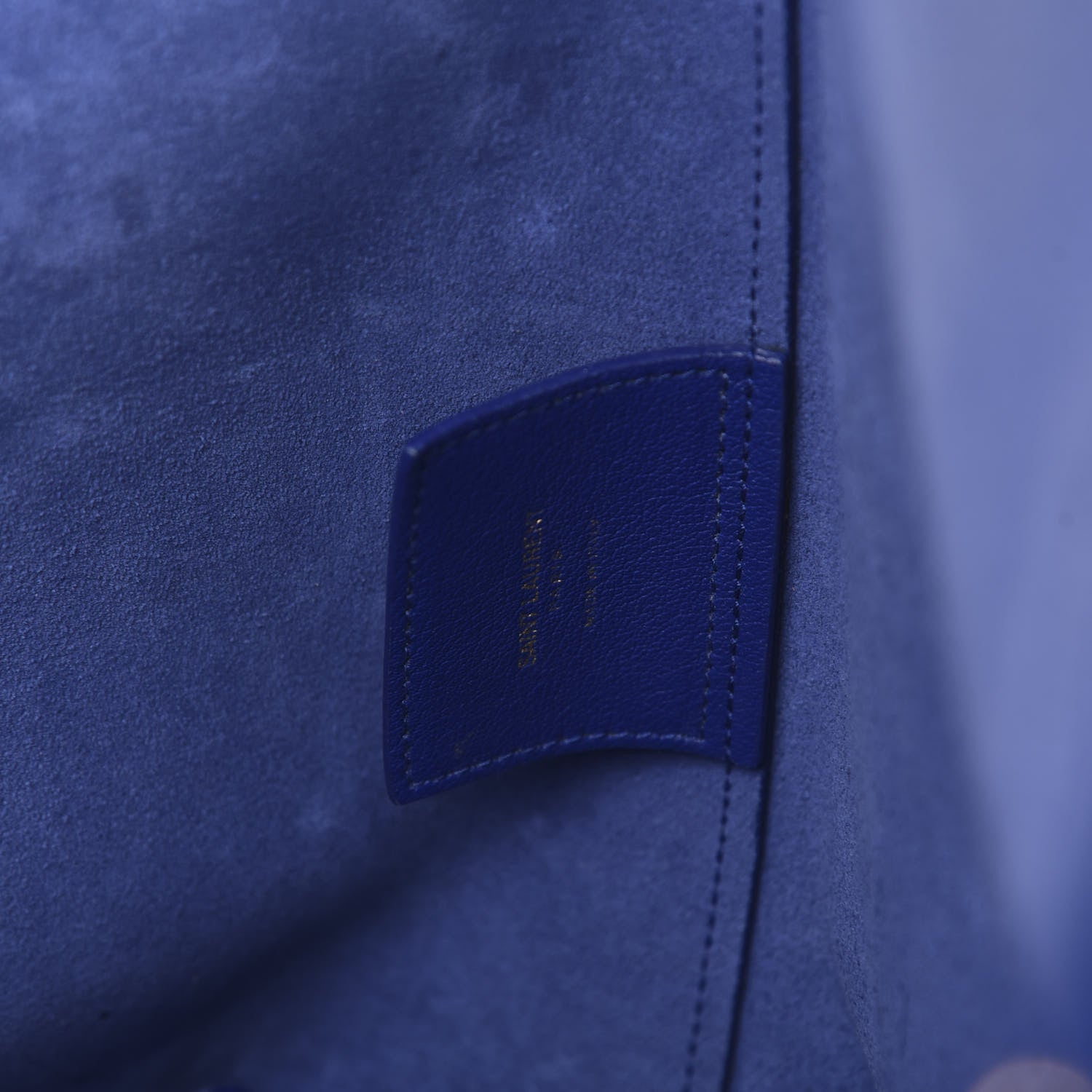 Saint Laurent Calfskin Large Shopping Tote Ultramarine 7 of 11
