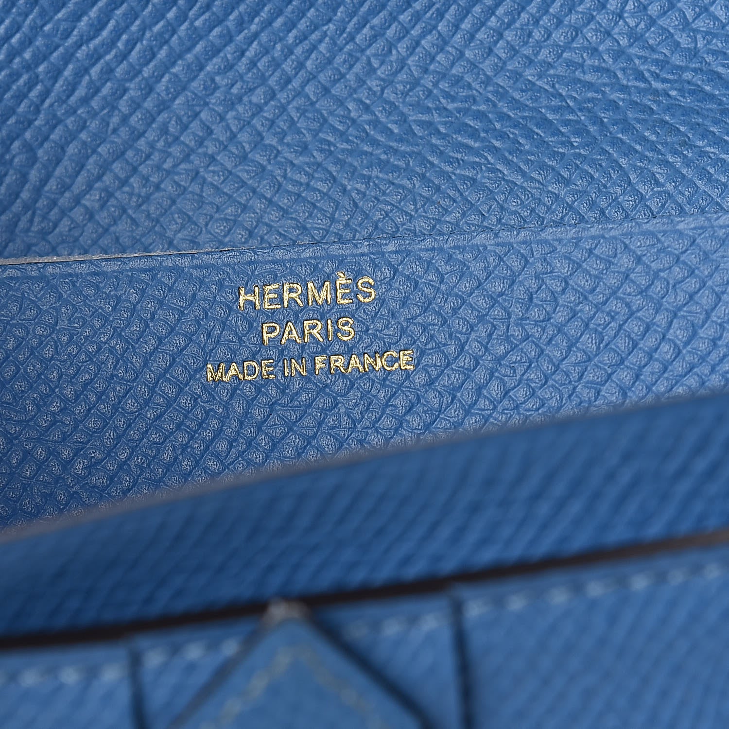 Hermes Epsom Bearn Gusset Wallet Bleu Paradis 6 of 9