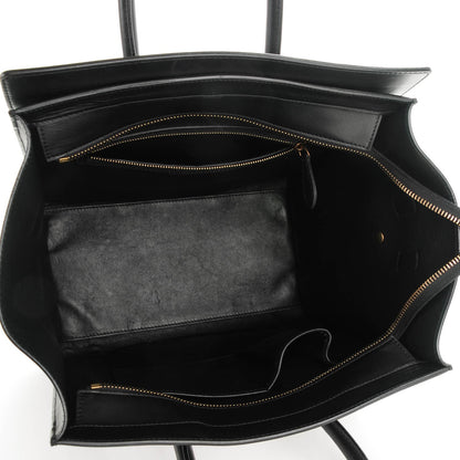 Celine Python Smooth Calfskin Mini Luggage Black White 5 of 7