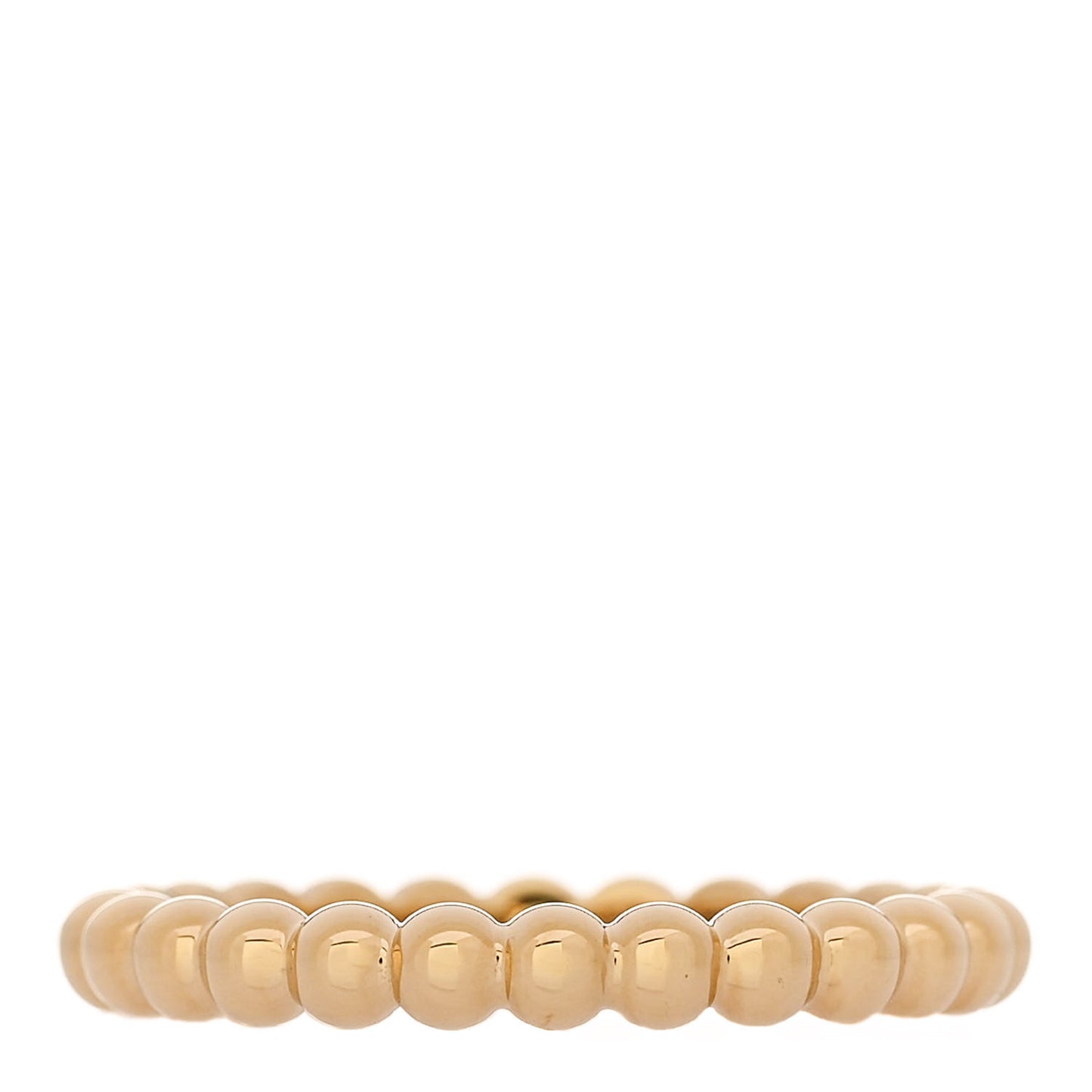 18K Yellow Gold Medium Perlee Ring 57 8