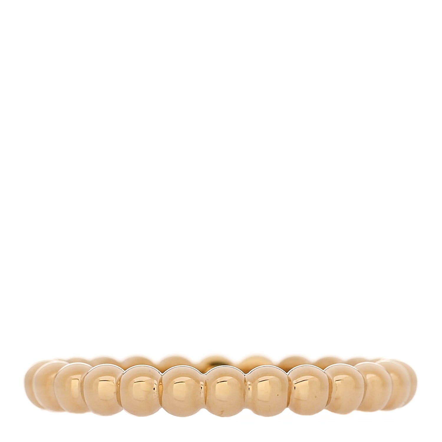 Van Cleef & Arpels 18K Yellow Gold Medium Perlee Ring 57 8 1 of 5