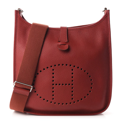 Hermes Taurillon Clemence Evelyne III GM Rouge Garance 1 of 12
