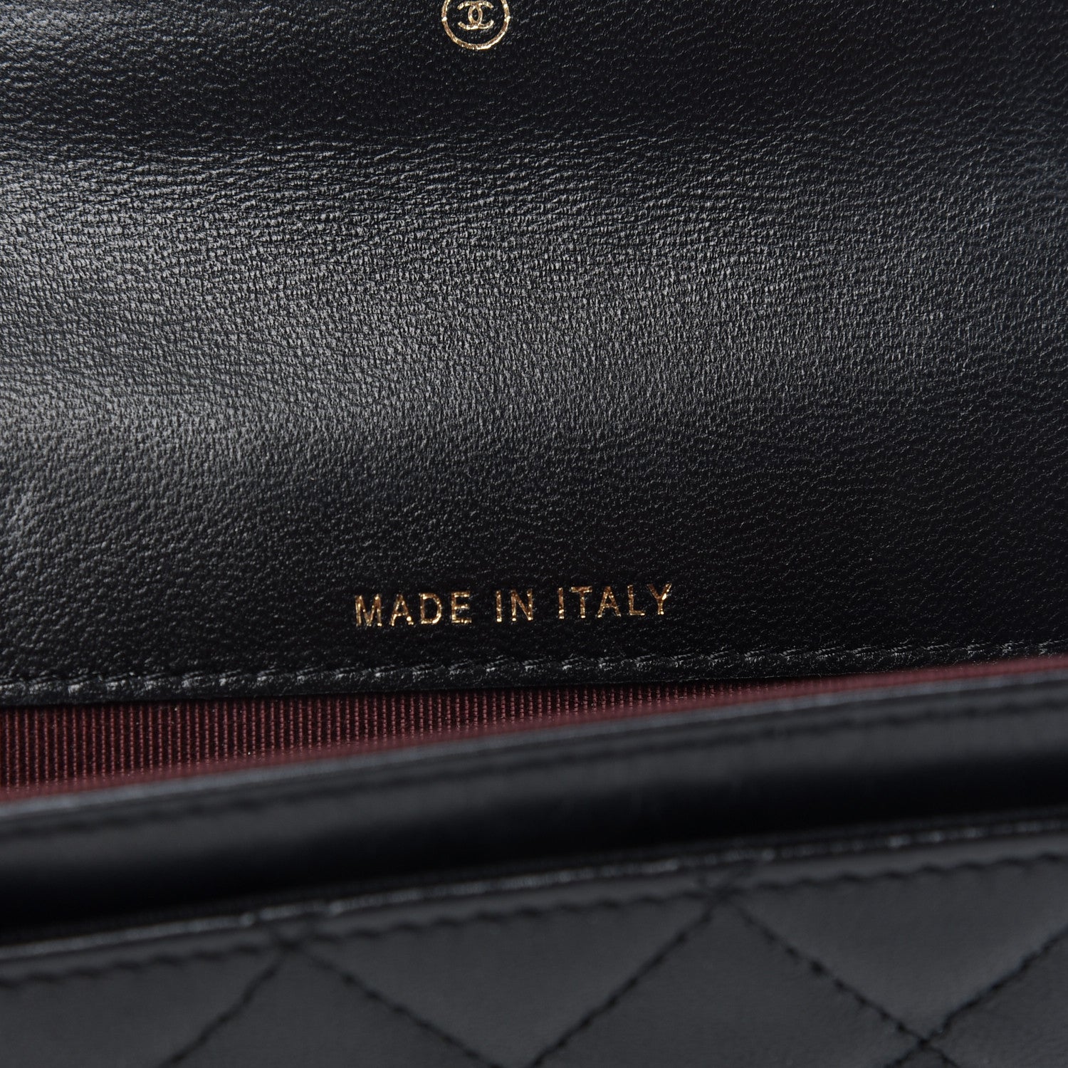 Chanel Lambskin Quilted Flap Card Holder Black 7 of 8