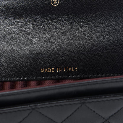 Chanel Lambskin Quilted Flap Card Holder Black 7 of 8