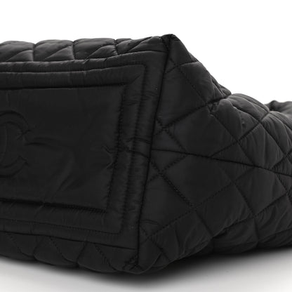 Chanel Nylon Quilted Small Coco Cocoon Tote Black 10 of 10