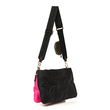 Louis Vuitton Econyl Monogram Pillow Maxi Multi Pochette Accessories Black Fuchsia 3 of 17