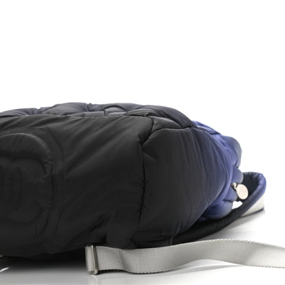 Chanel Nylon Embossed Small Doudoune Backpack Black Blue White 10 of 10