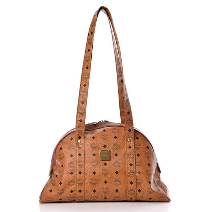 MCM Visetos Shoulder Bag Cognac 1 of 14