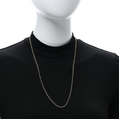 Tiffany 18K Yellow Gold Oval Link Chain Necklace 24" 4 of 4