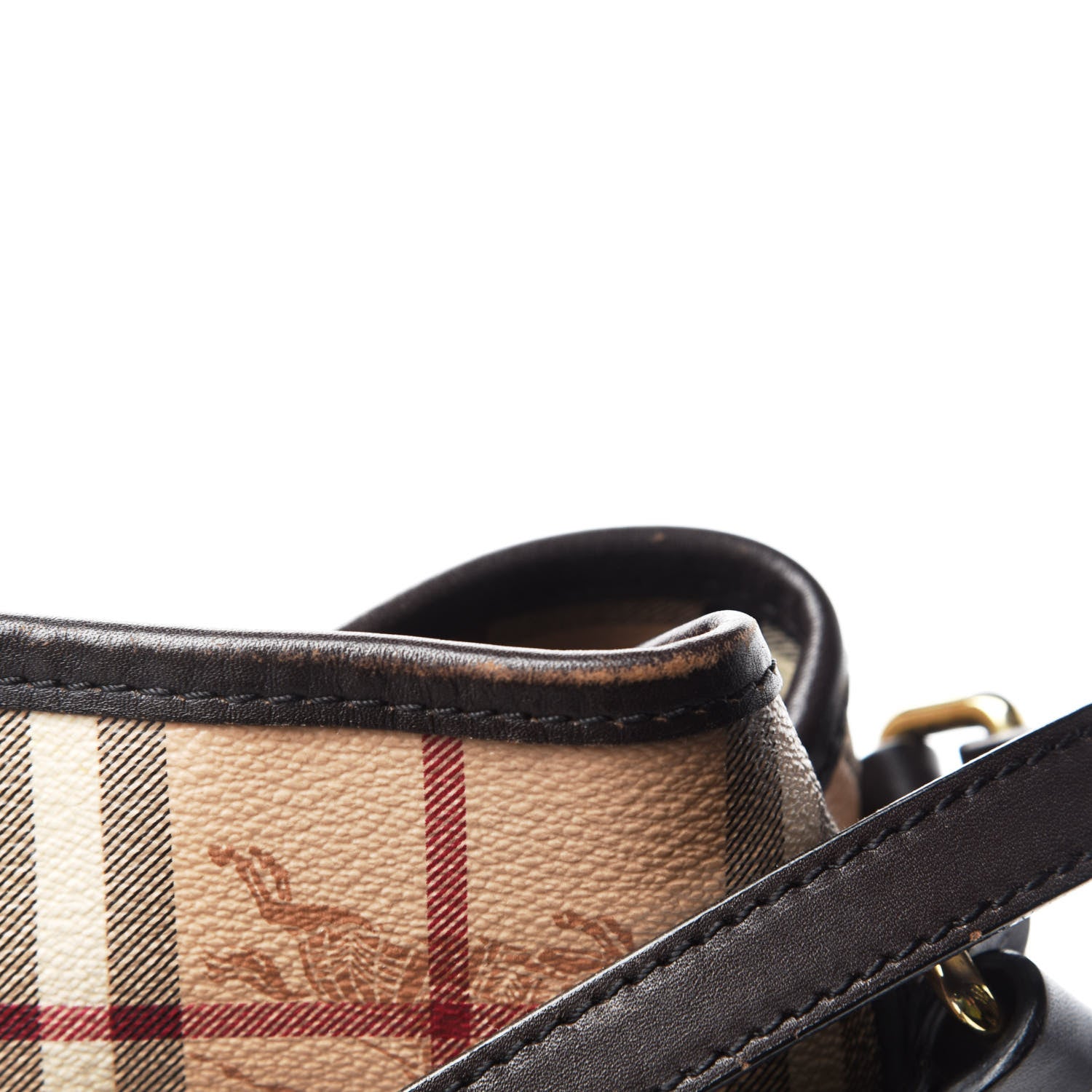 Burberry Haymarket Check Large Canterbury Tote Chocolate 12 of 16