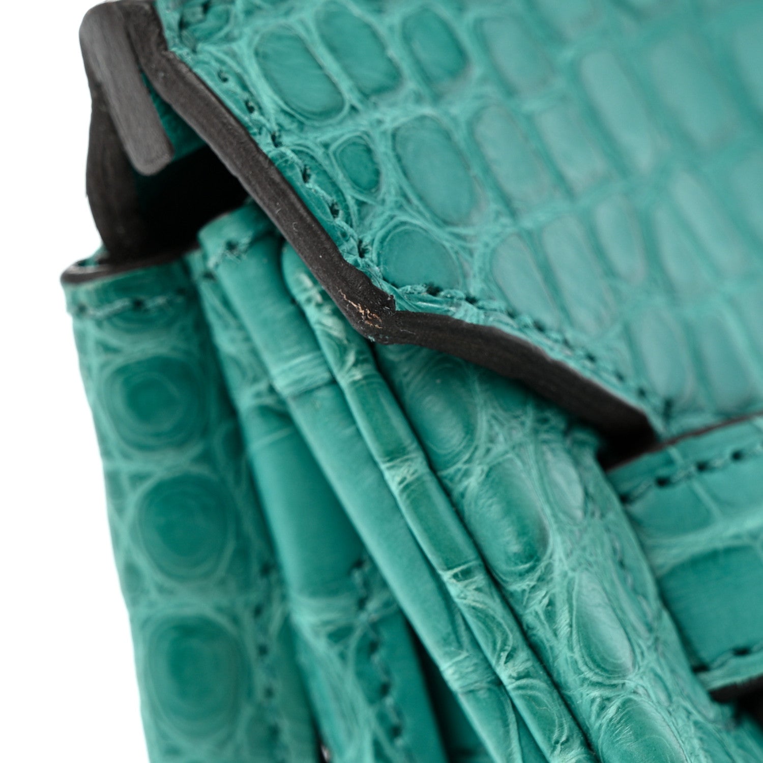 Hermes Matte Alligator Birkin 30 Bleu Paon 11 of 12