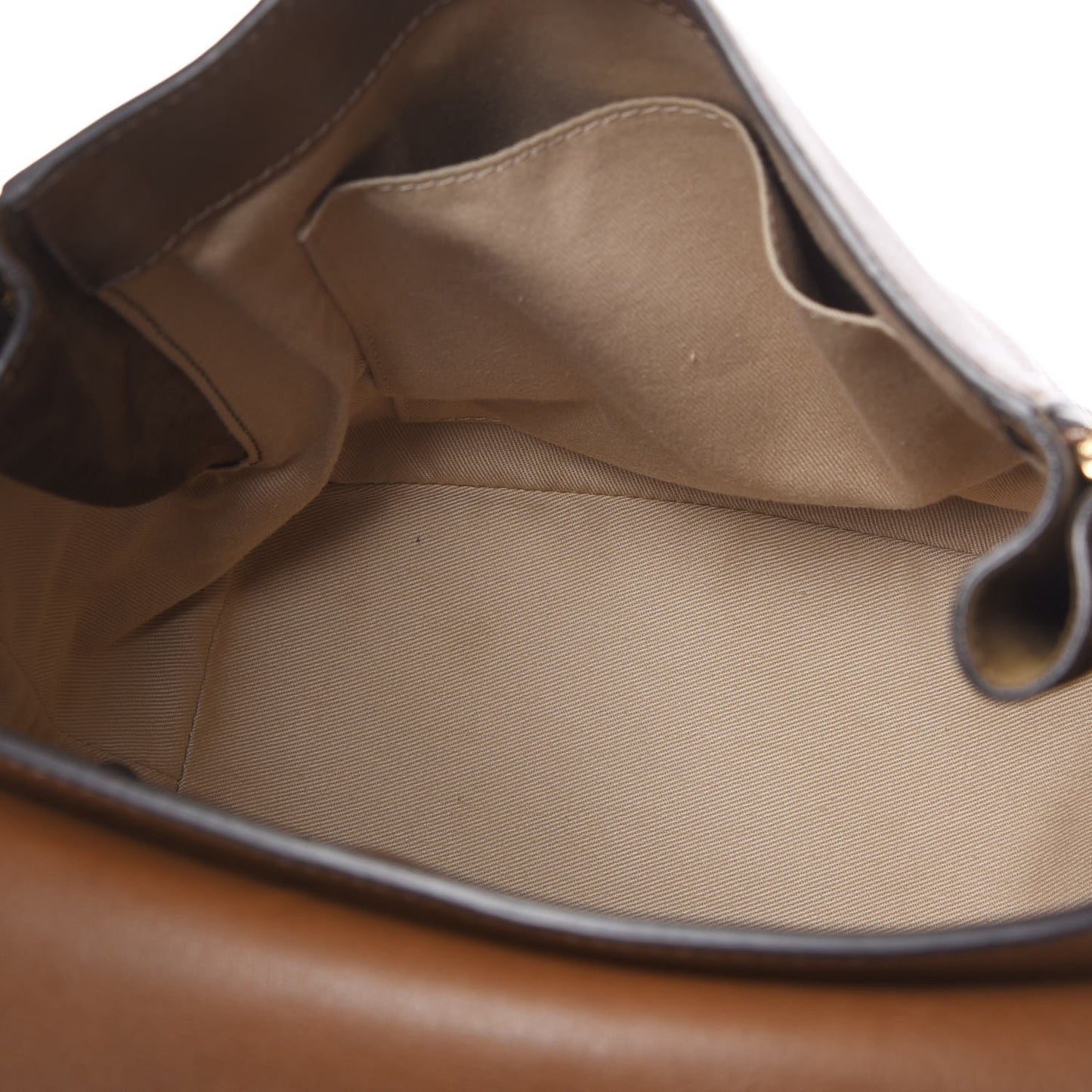 Suede Calfskin Medium Faye Backpack Woody Khaki