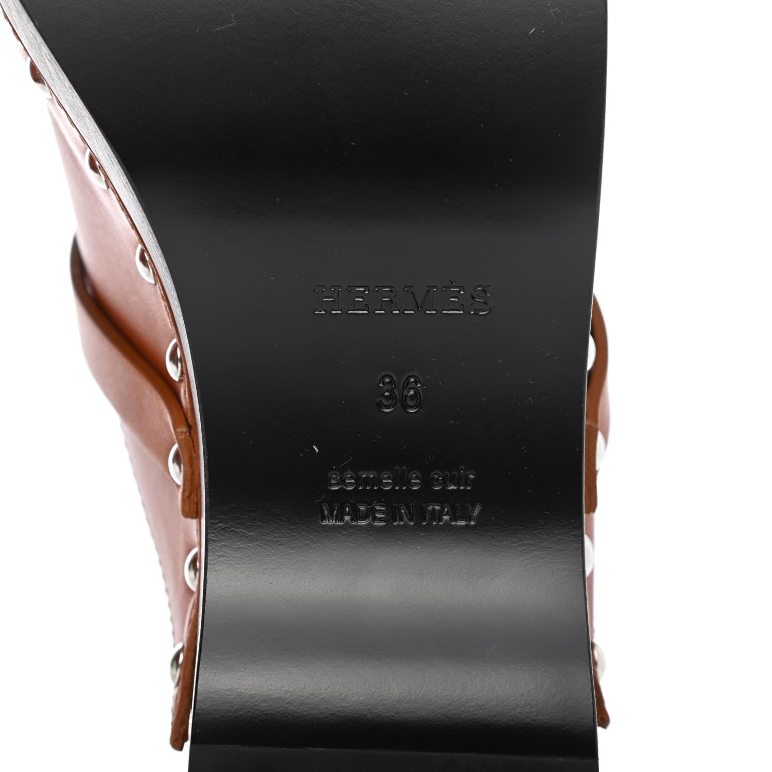 Hermes Heritage Calfskin Carlotta Mules 36 Naturel 6 of 8
