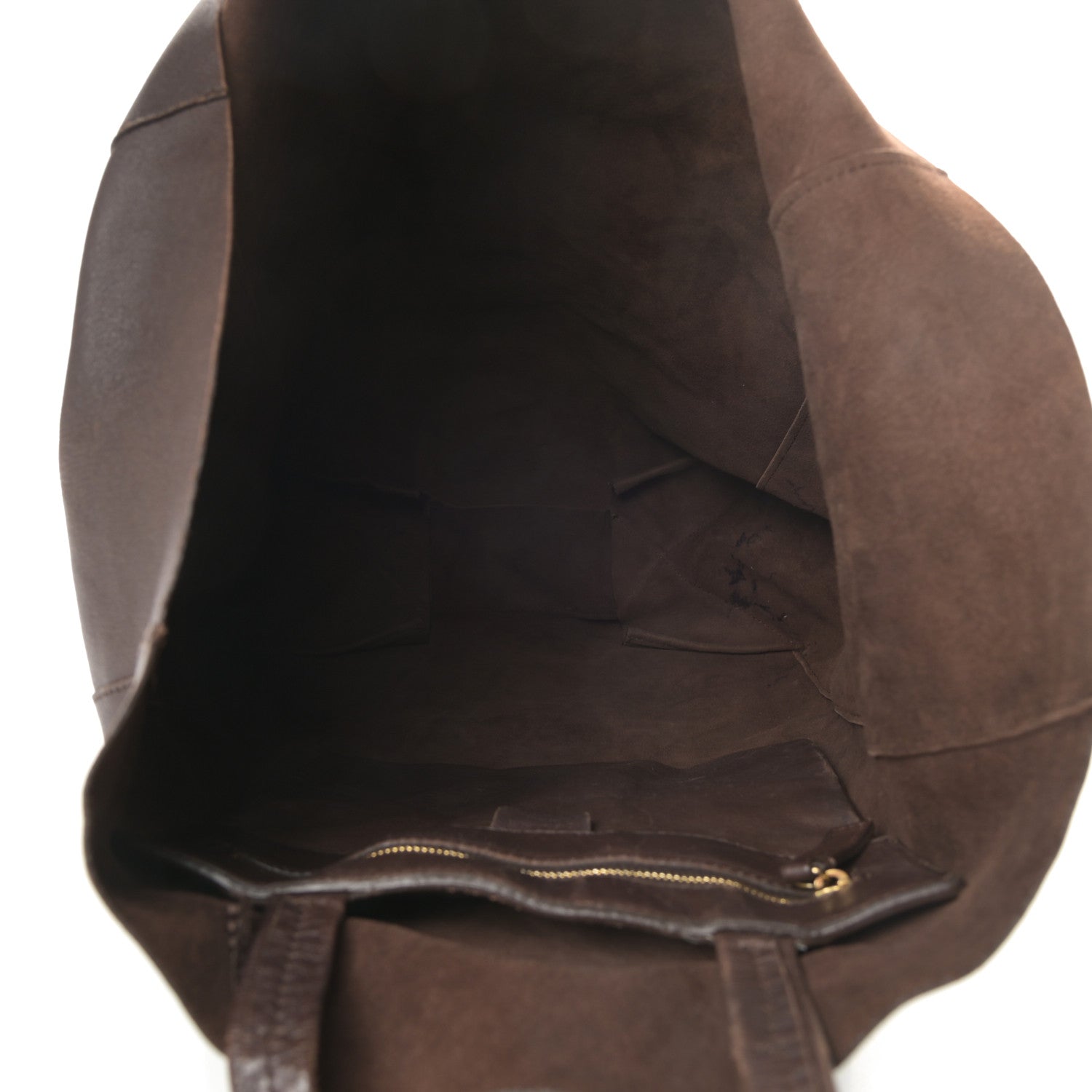 Celine Lambskin Vertical Cabas Brown 5 of 19