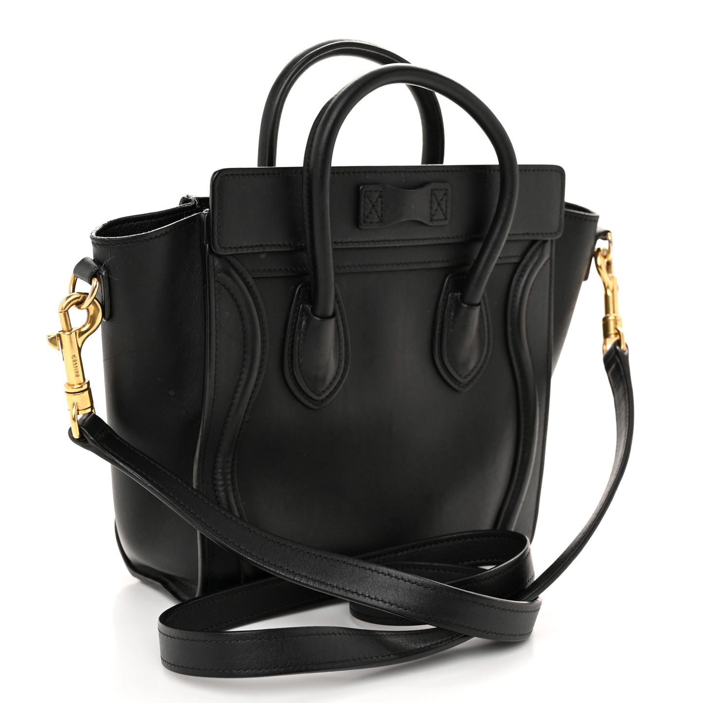 Smooth Calfskin Nano Luggage Black