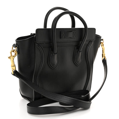 Celine Smooth Calfskin Nano Luggage Black 3 of 11