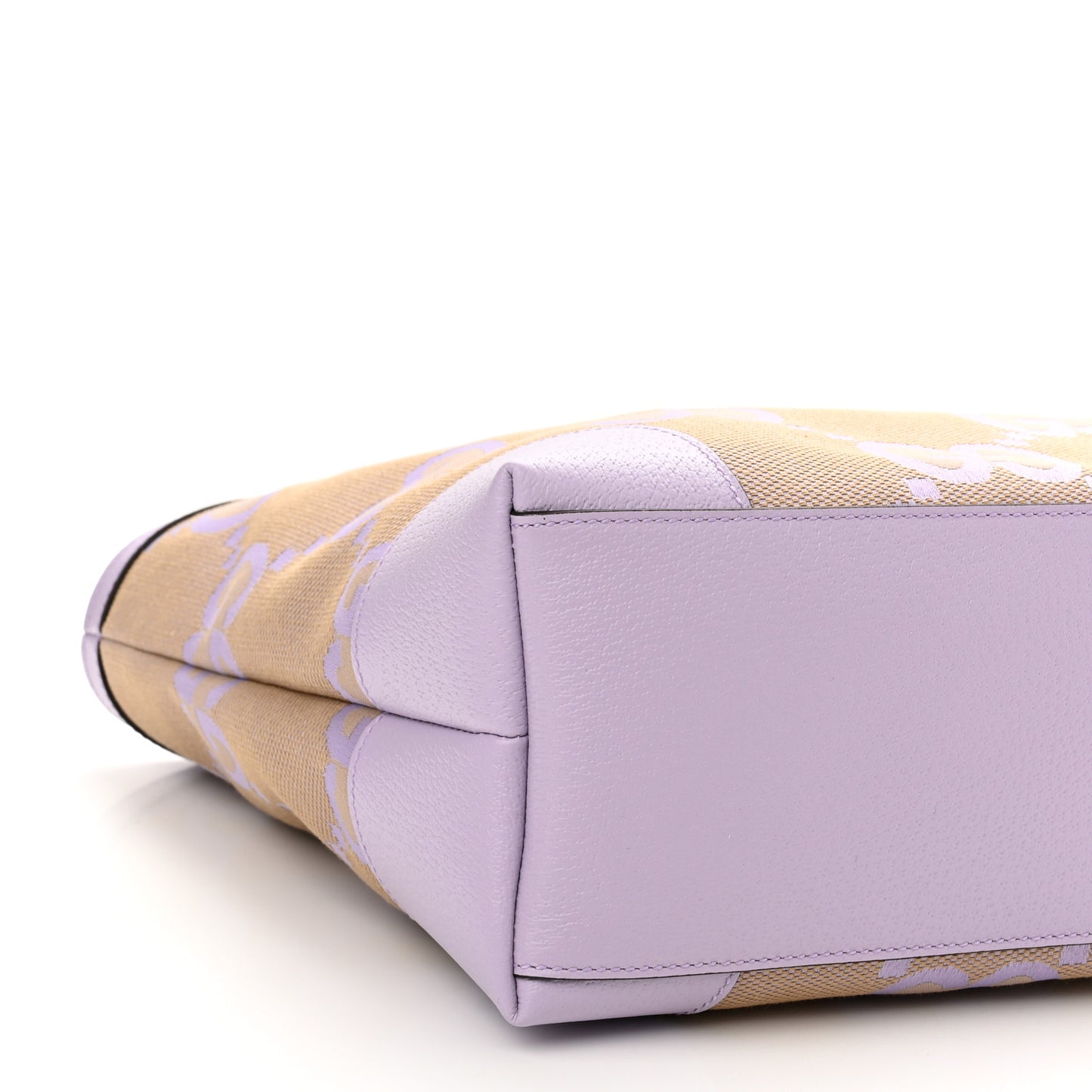 Monogram Jumbo GG Textured Dollar Calfskin Medium Ophidia Shopping Tote Beige Lapis