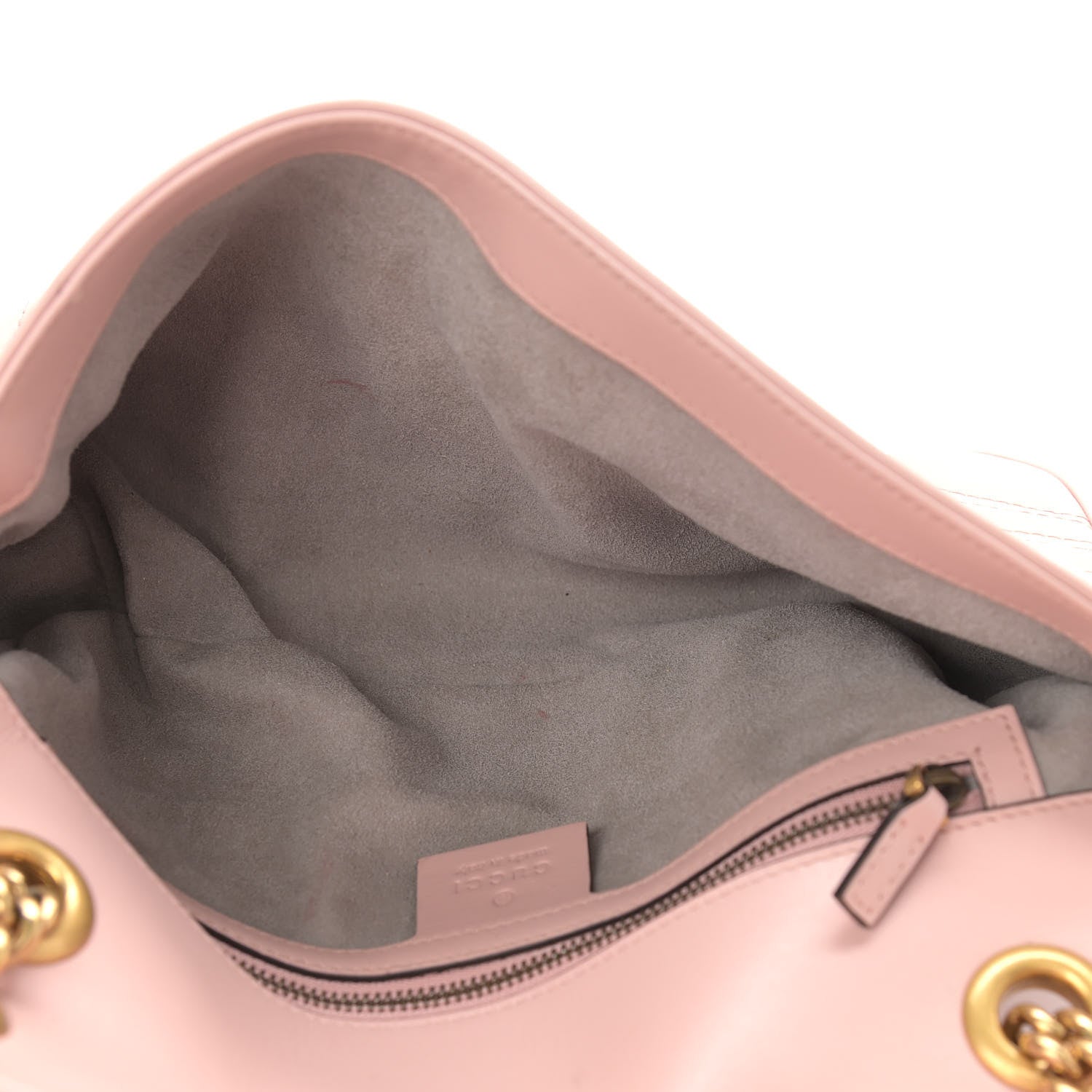 Gucci Calfskin Matelasse Small GG Marmont Shoulder Bag Perfect Pink 5 of 17