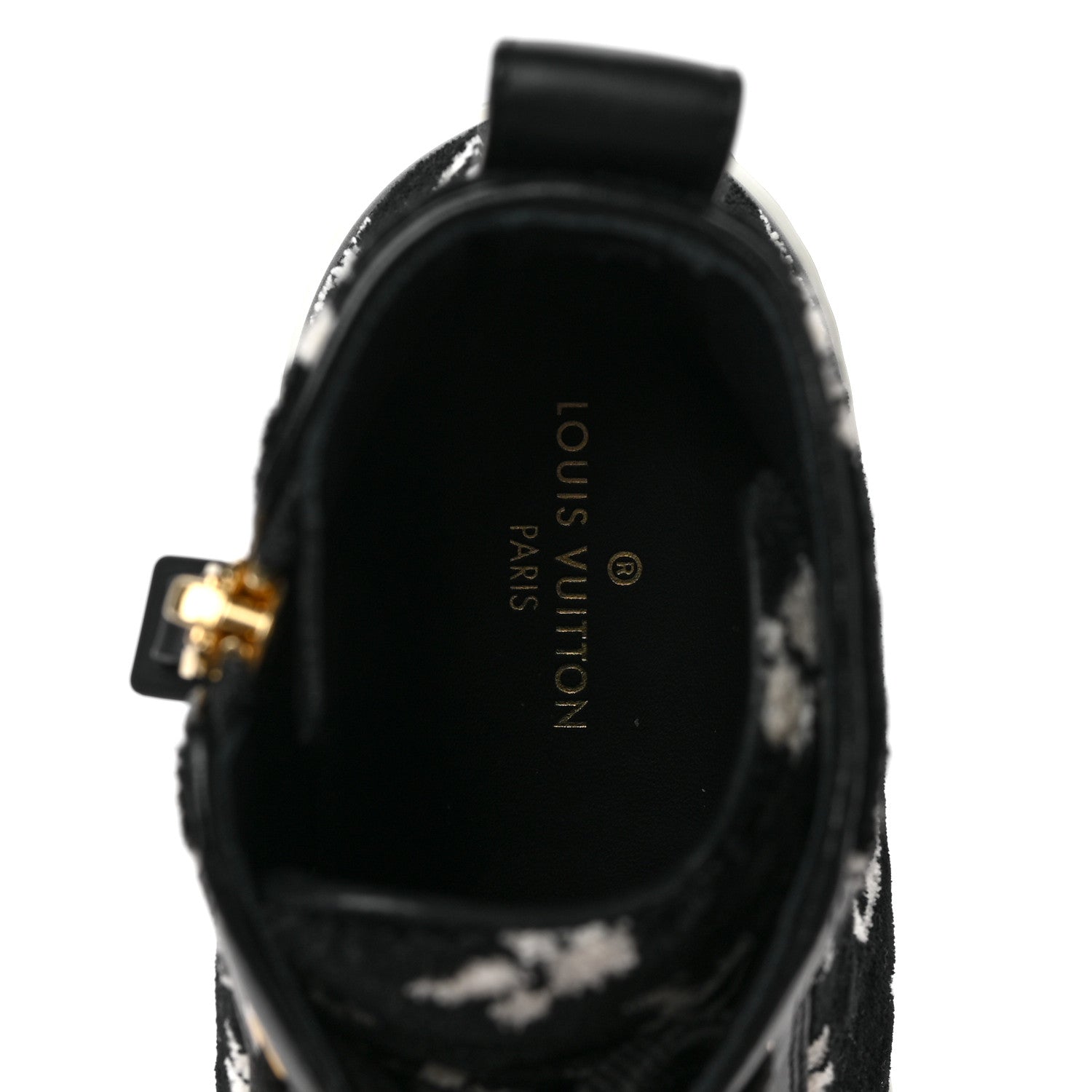Louis Vuitton Velvet Monogram Stellar Sneakers 38.5 Black White 7 of 7