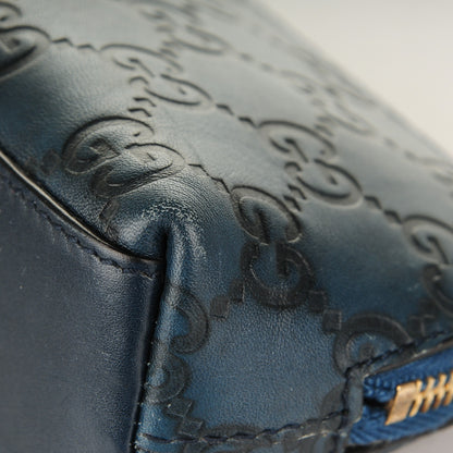 Gucci Guccissima Small Cosmetic Case Royal Blue 8 of 8