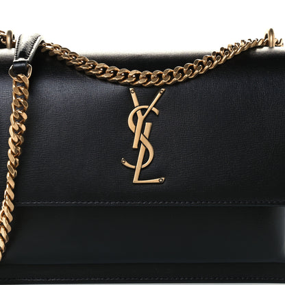 Saint Laurent Calfskin Medium Monogram Sunset Black 9 of 11