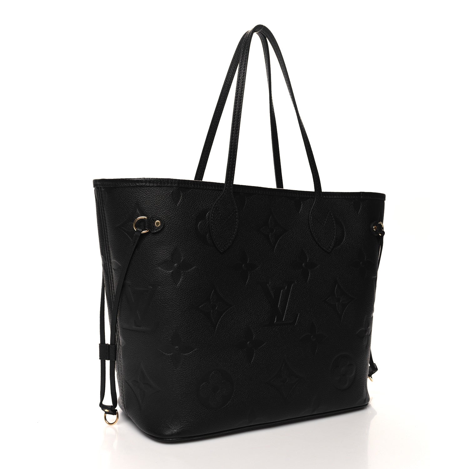 Louis Vuitton Empreinte Monogram Giant Neverfull MM Black 4 of 11