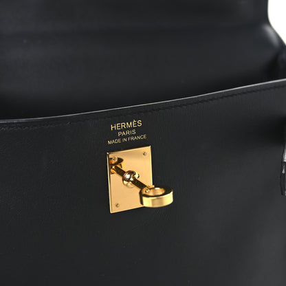 Hermes Swift Kelly Retourne 25 Black 6 of 12