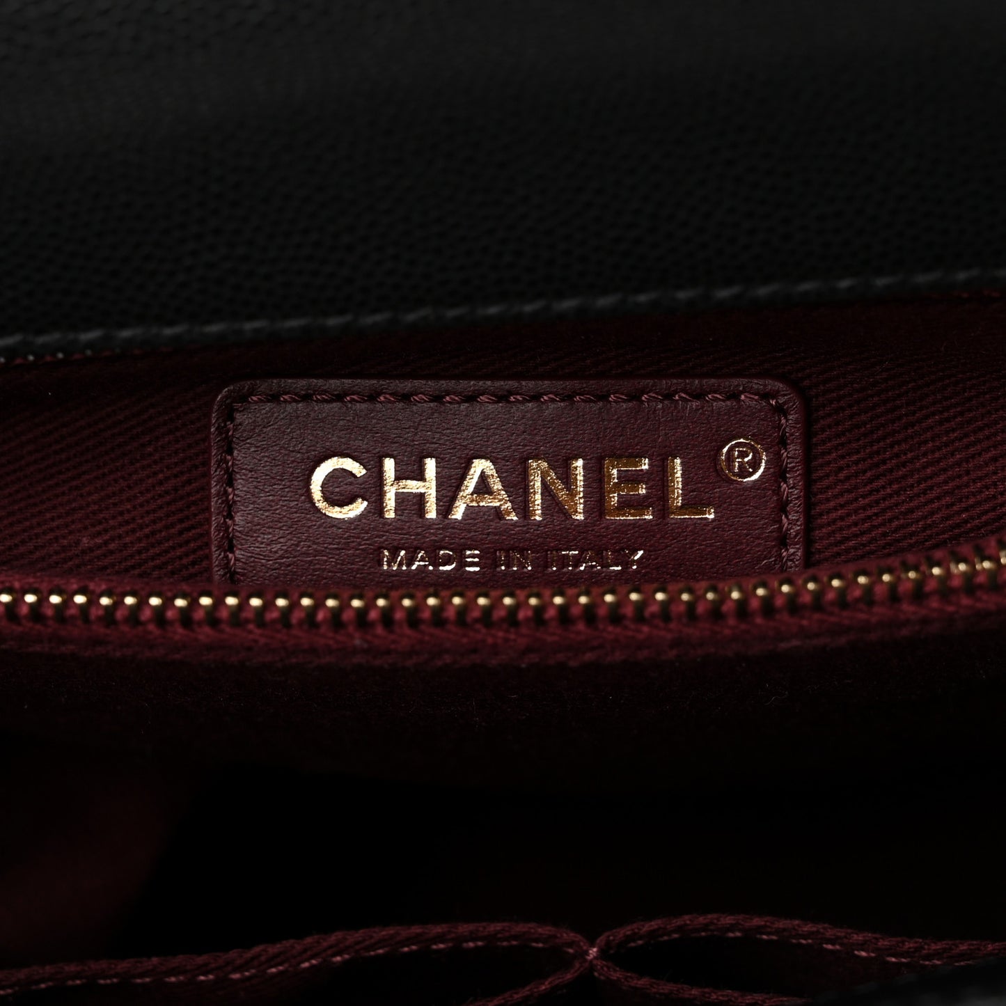 Caviar Quilted Medium Coco Handle Flap Black
