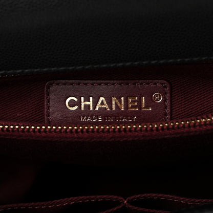 Chanel Caviar Quilted Medium Coco Handle Flap Black 6 of 10