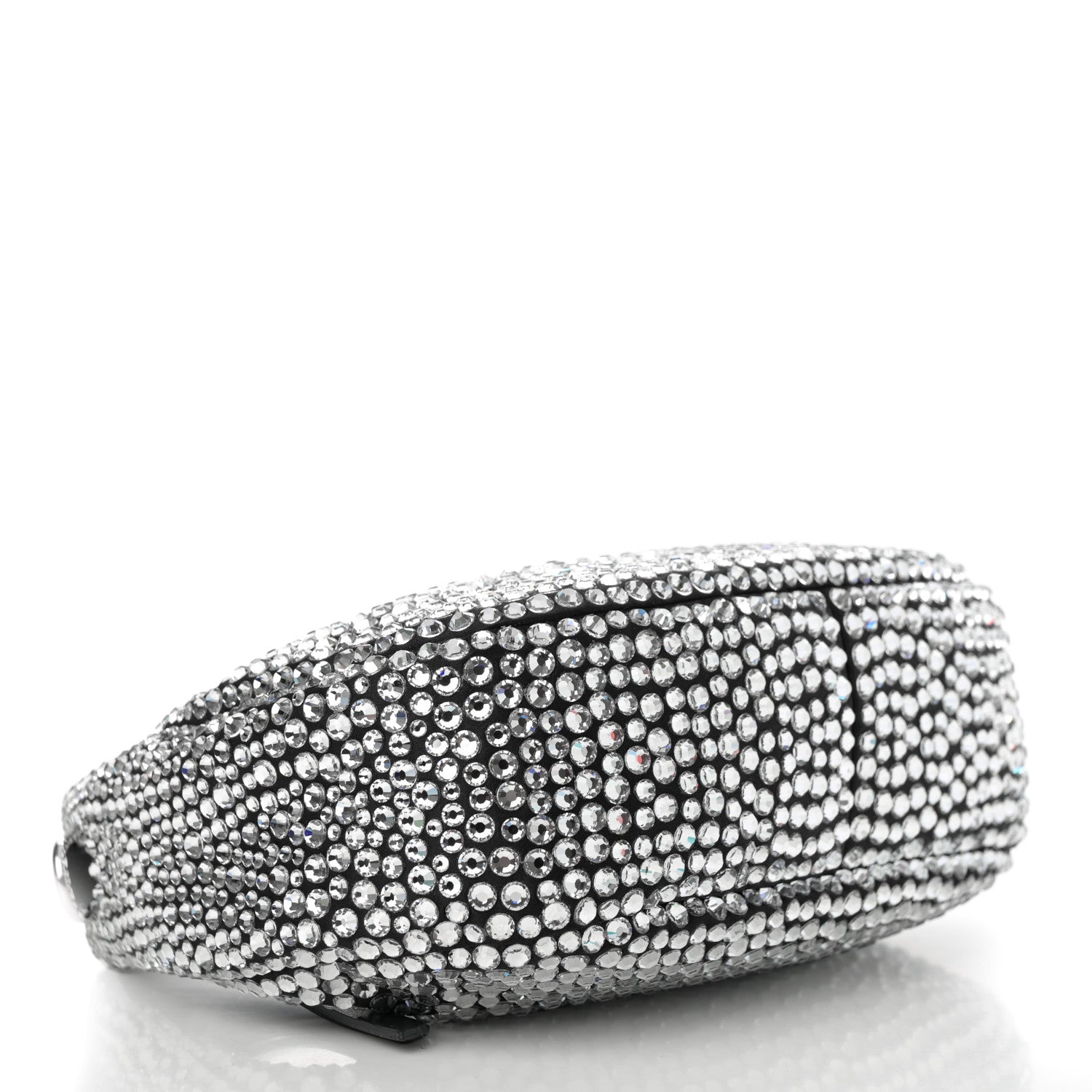 Miu Miu Crystal Silk Starlight Mini Wander Hobo Black 4 of 9