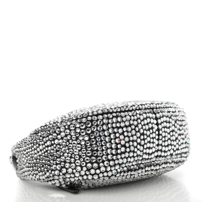 Miu Miu Crystal Silk Starlight Mini Wander Hobo Black 4 of 9